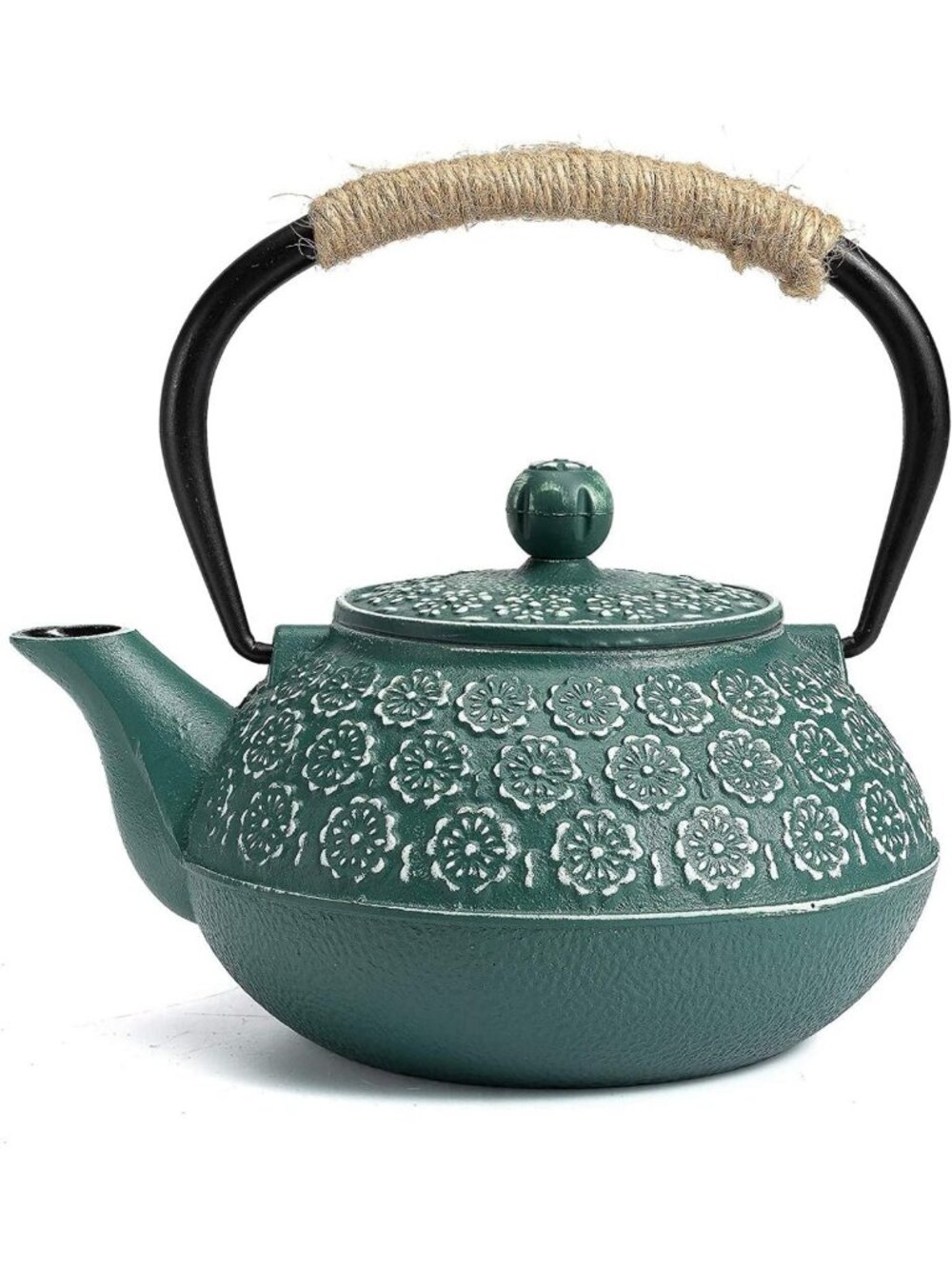 Elegant Cast Iron Tea Pot with Infuser, 40oz Japanese Style for Loose Leaf Tea